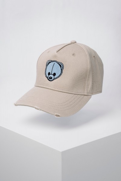 BÜMMI Basecap Beige X Babyblau